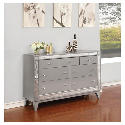 Leighton 7-drawer Dresser Metallic Mercury 204923