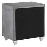 Deanna 2-drawer Rectangular Nightstand Grey 205102