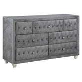 Deanna 7-drawer Rectangular Dresser Grey 205103