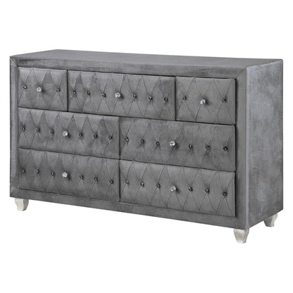 Deanna 7-drawer Rectangular Dresser Grey 205103