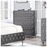 Deanna 5-drawer Rectangular Chest Grey 205105