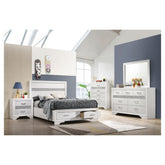 Miranda Full Storage Bed White 205111F