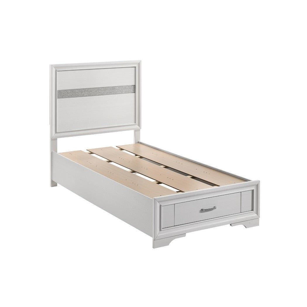 Miranda Twin Storage Bed White 205111T