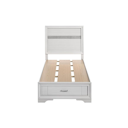 Miranda Twin Storage Bed White 205111T