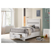 Miranda Twin Storage Bed White 205111T