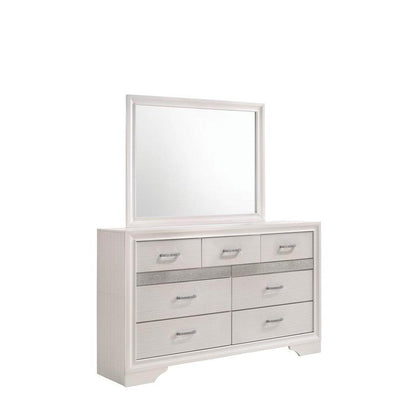 Miranda Rectangular Mirror White 205114