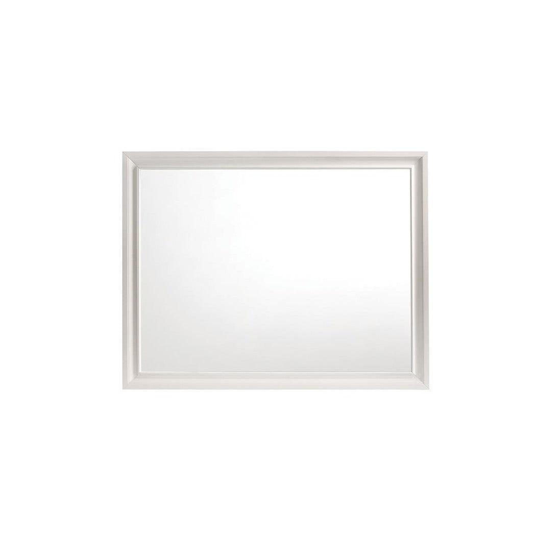 Miranda Rectangular Mirror White 205114