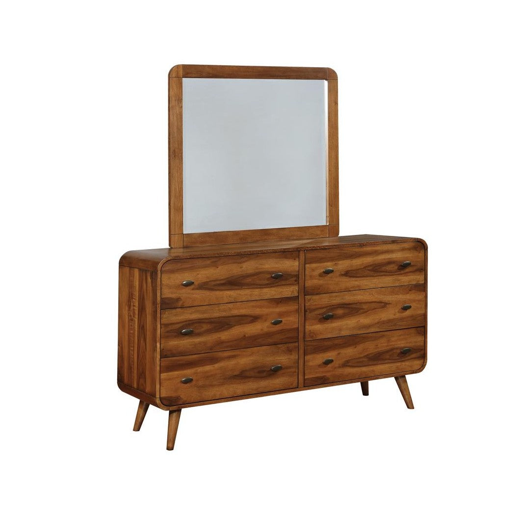 Robyn Rectangular Mirror Dark Walnut 205134