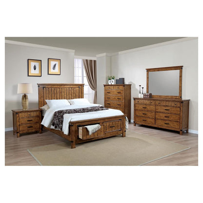 Brenner Queen Storage Bed Rustic Honey 205260Q