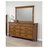 Brenner Rectangular Mirror Rustic Honey 205264