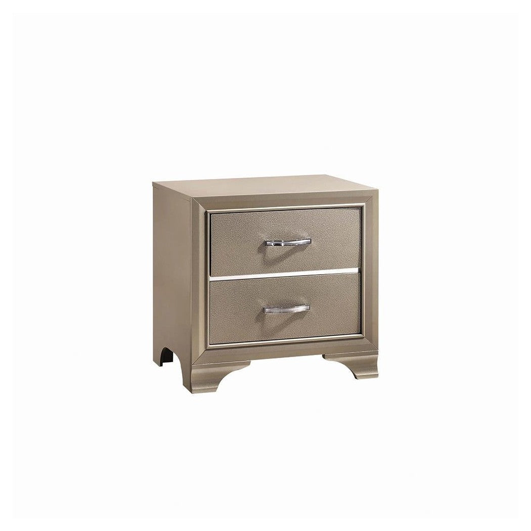 Beaumont 2-drawer Rectangular Nightstand Champagne 205292