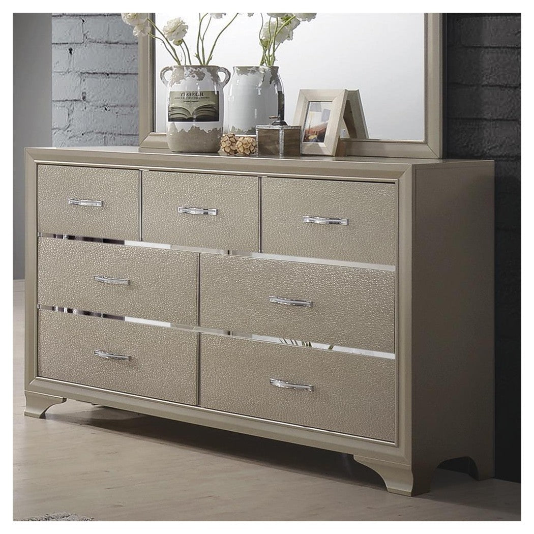 Beaumont 7-drawer Rectangular Dresser Champagne 205293