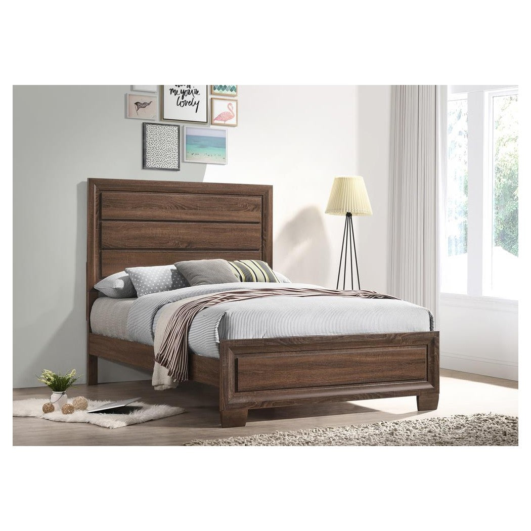 Brandon Full Panel Bed Medium Warm Brown 205321F