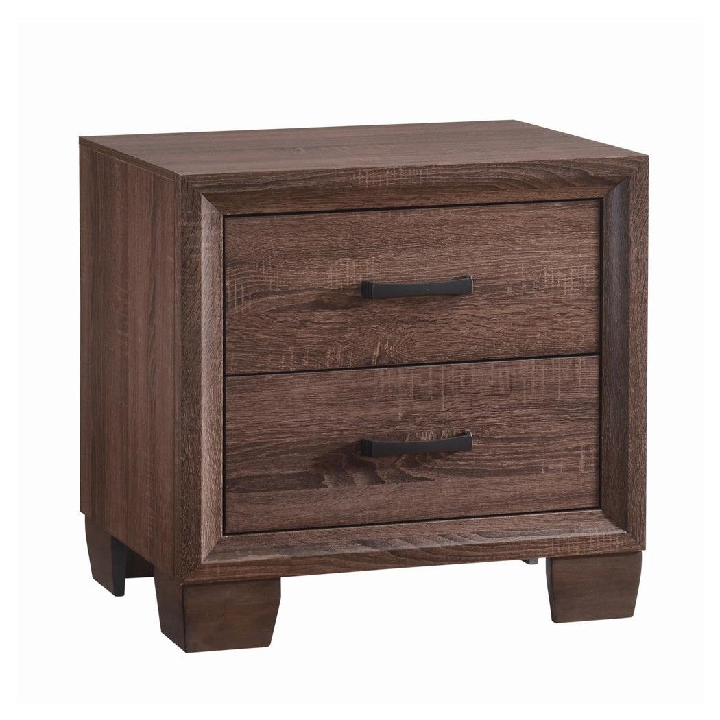 Brandon 2-drawer Nightstand Medium Warm Brown 205322