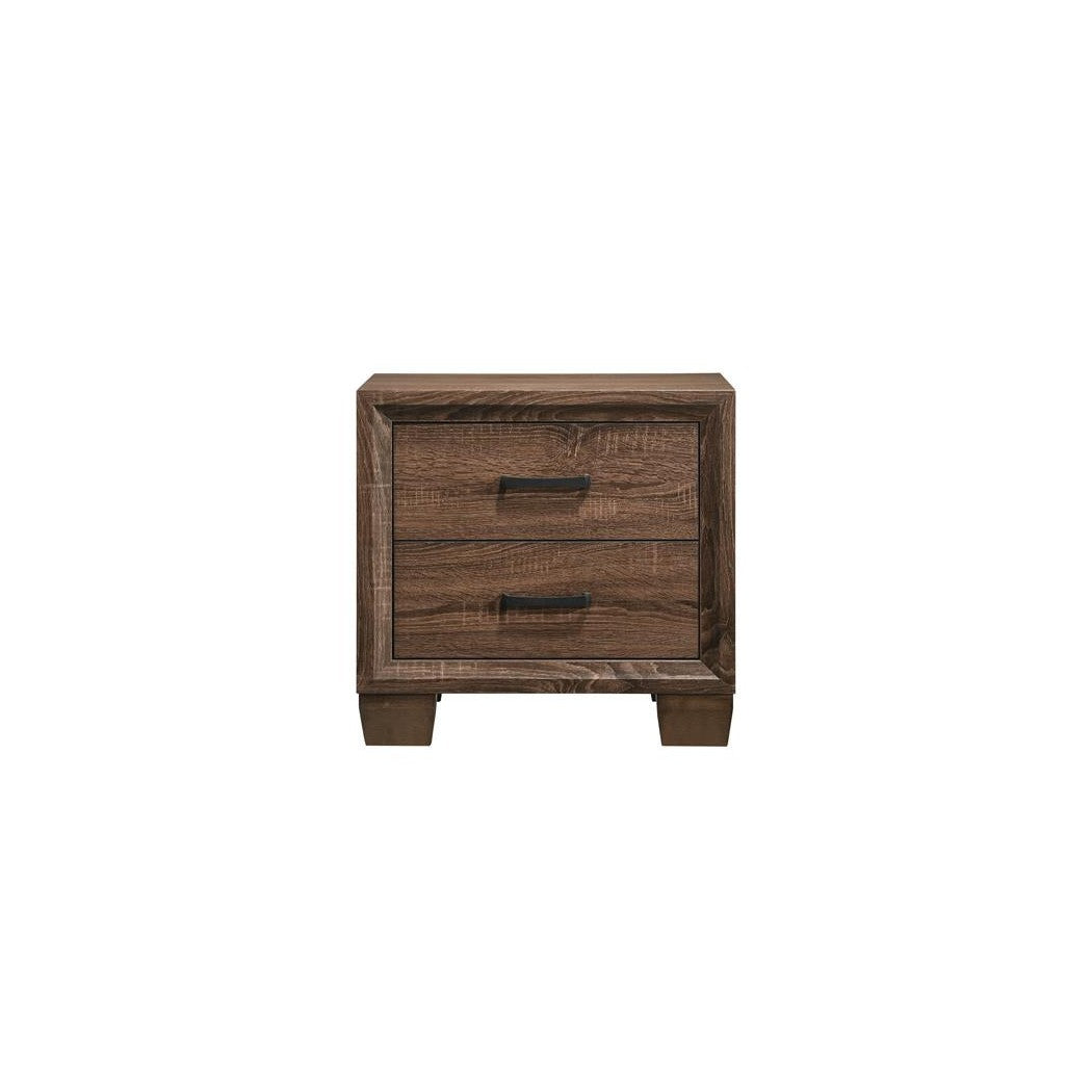 Brandon 2-drawer Nightstand Medium Warm Brown 205322