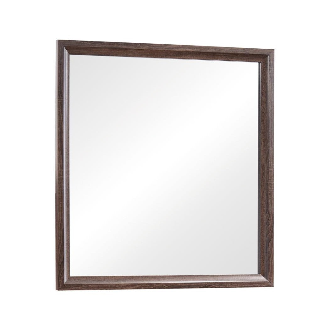 Brandon Framed Mirror Medium Warm Brown 205324