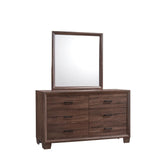 Brandon Framed Mirror Medium Warm Brown 205324