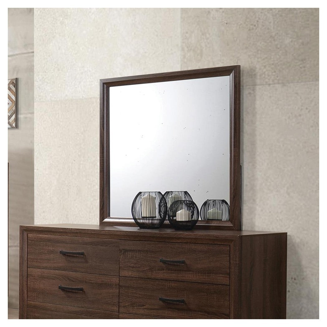 Brandon Framed Mirror Medium Warm Brown 205324