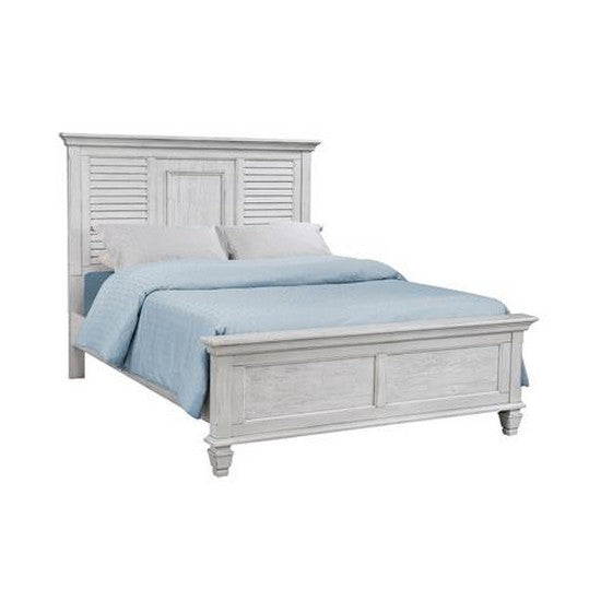 Franco Queen Panel Bed Antique White 205331Q