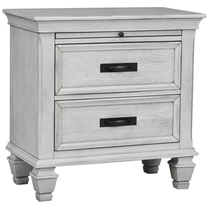 Franco 2-drawer Nightstand Antique White 205332