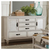 Franco 5-drawer Dresser Antique White 205333