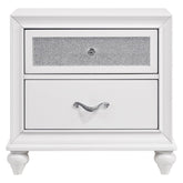 Barzini 2-drawer Nightstand White 205892