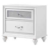 Barzini 2-drawer Nightstand White 205892