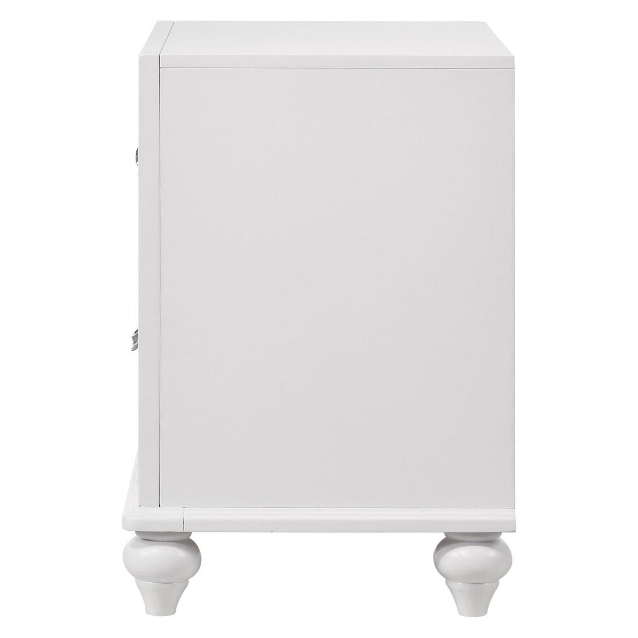 Barzini 2-drawer Nightstand White 205892