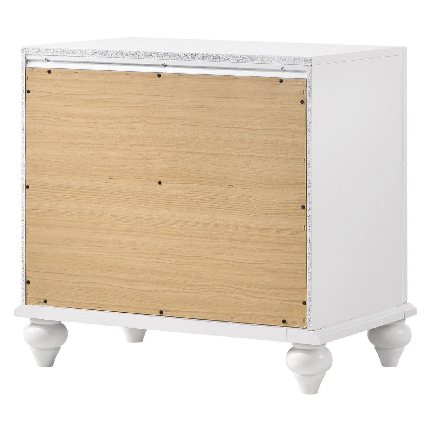 Barzini 2-drawer Nightstand White 205892