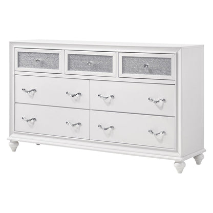 Barzini 7-drawer Dresser White 205893