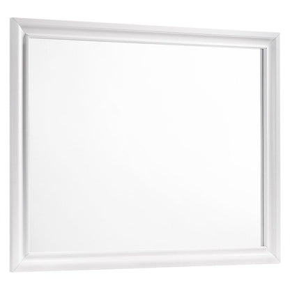 Barzini Rectangle Dresser Mirror White 205894