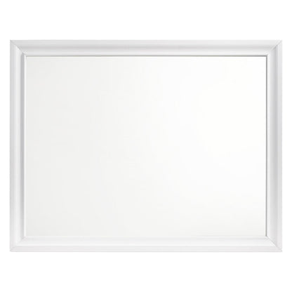 Barzini Rectangle Dresser Mirror White 205894