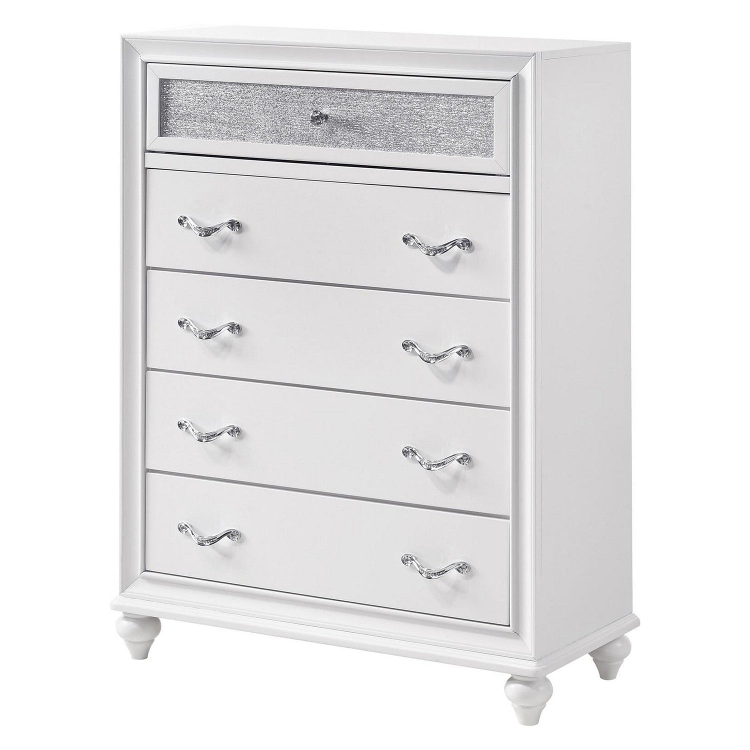 Barzini 5-drawer Chest White 205895