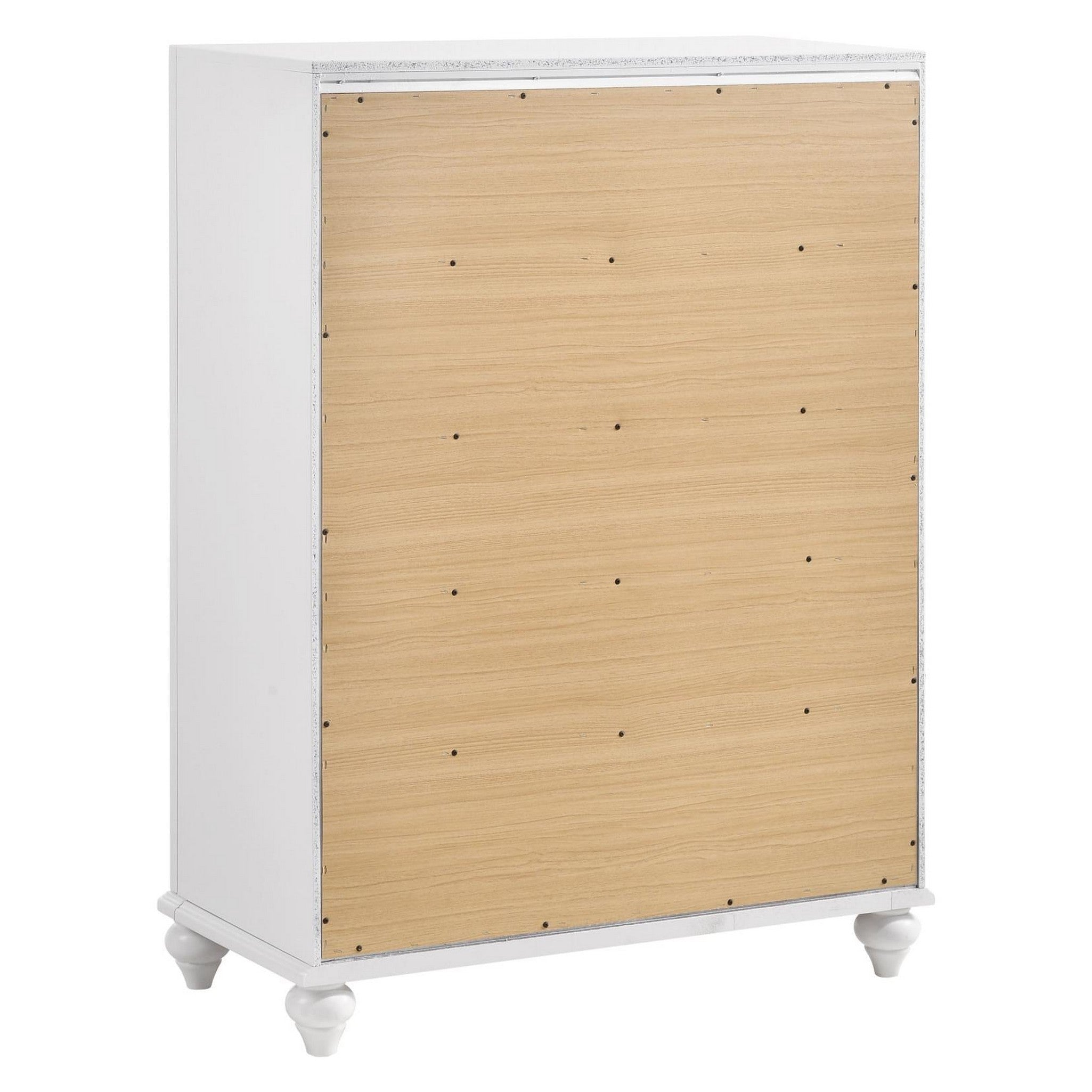 Barzini 5-drawer Chest White 205895