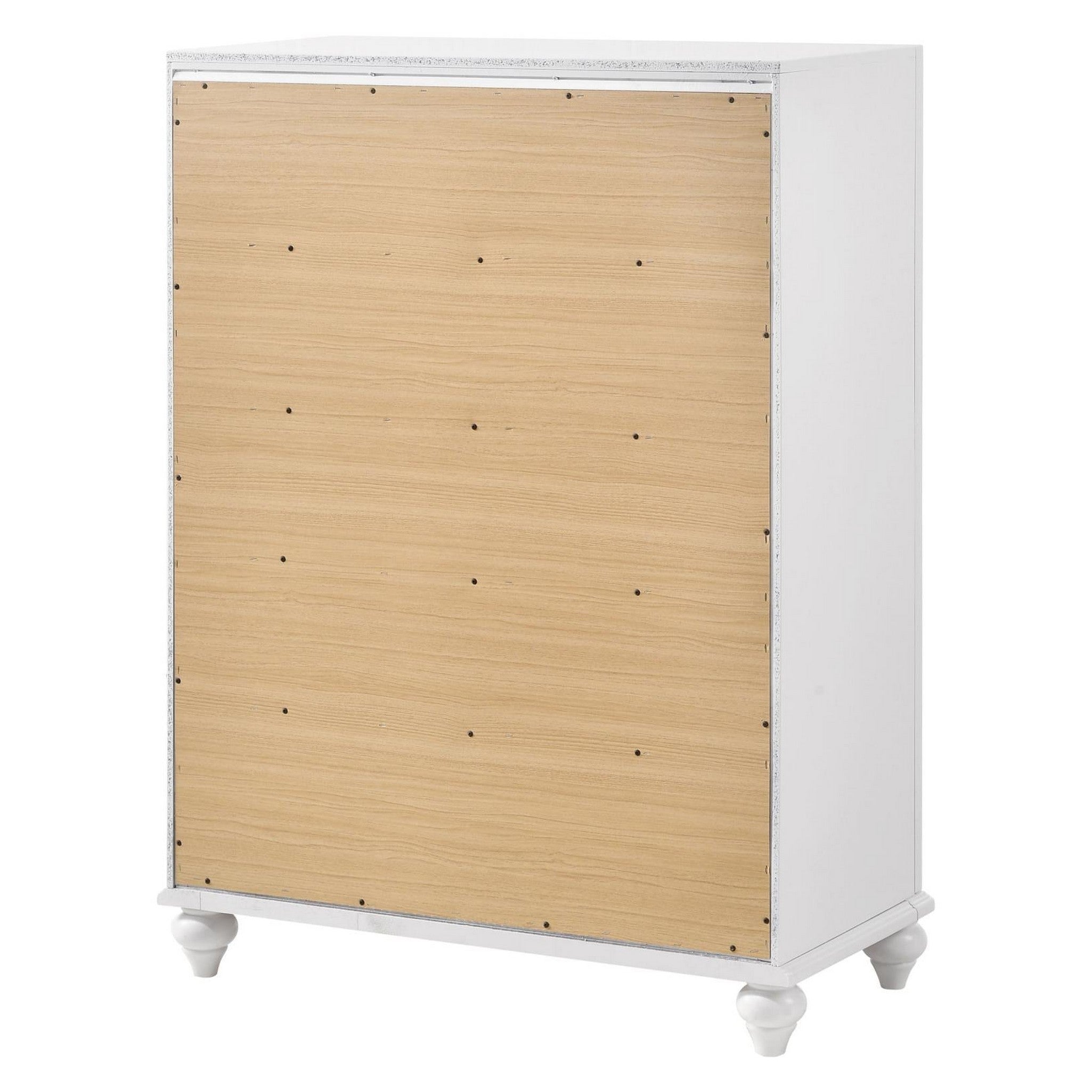 Barzini 5-drawer Chest White 205895