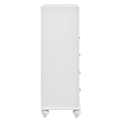 Barzini 5-drawer Chest White 205895