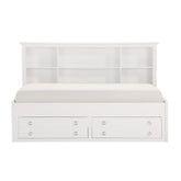 (2) Twin Lounge Storage Bed, White 2058WHPRT-1*