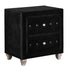 Deanna 2-drawer Rectangular Nightstand Black 206102