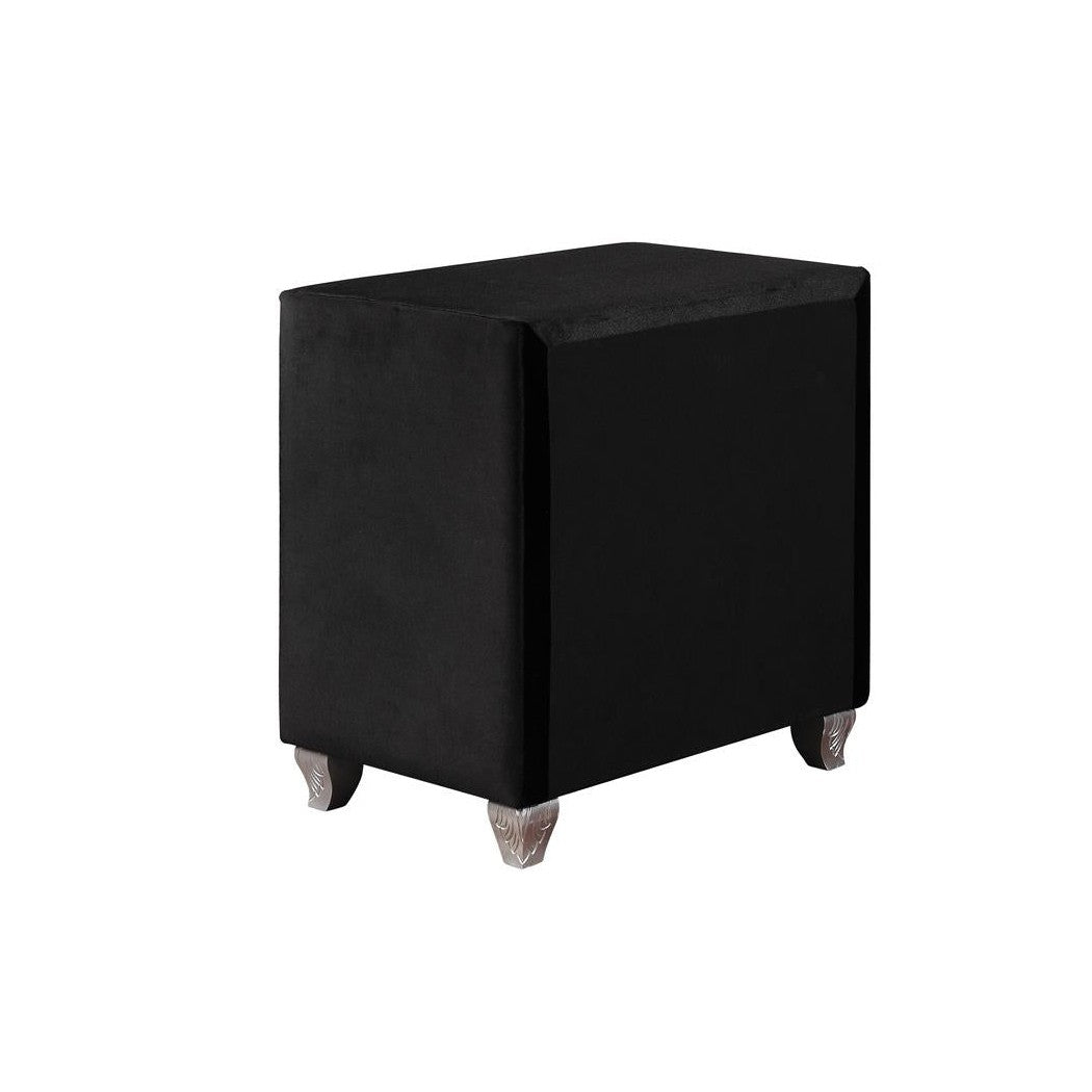 Deanna 2-drawer Rectangular Nightstand Black 206102