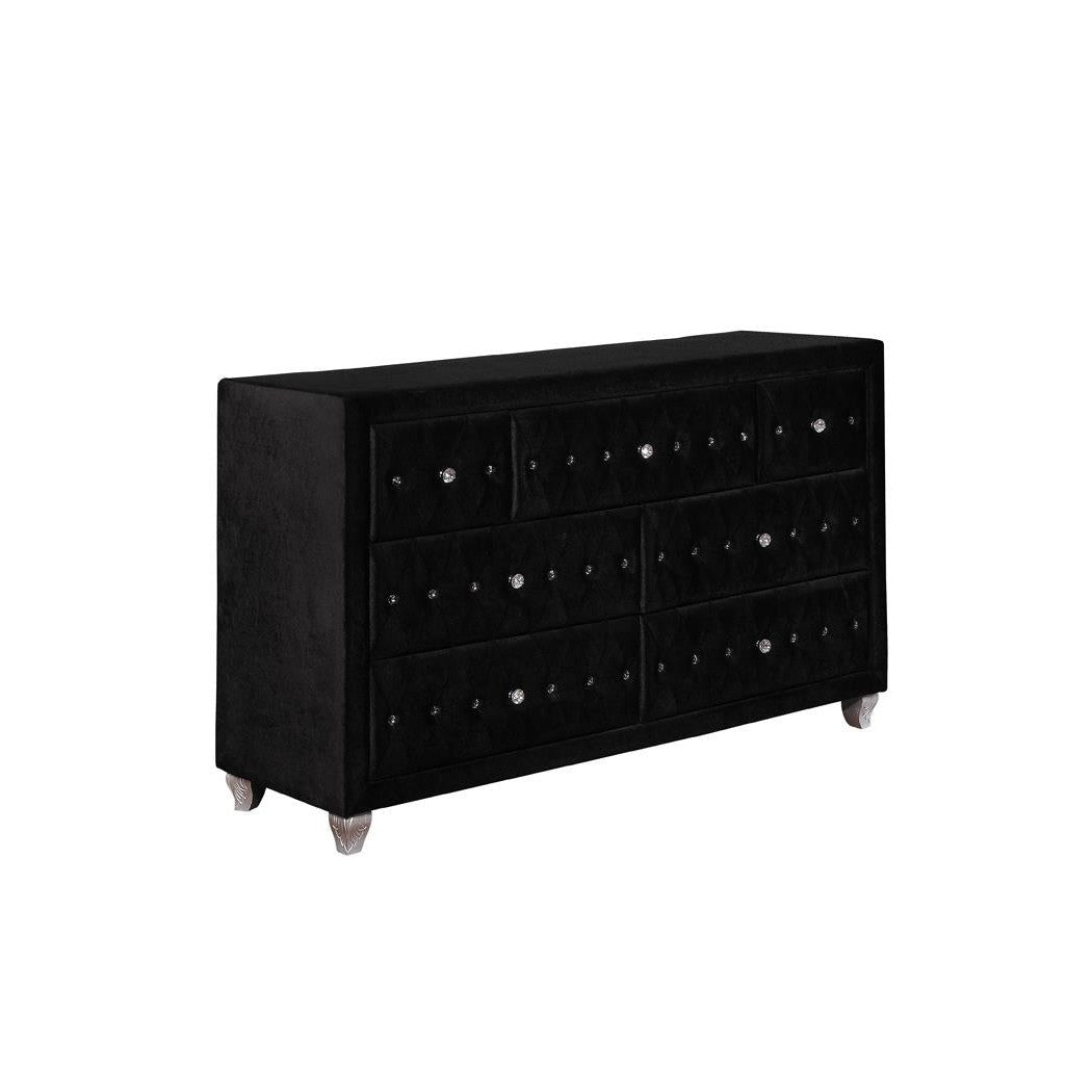 Deanna 7-drawer Rectangular Dresser Black 206103