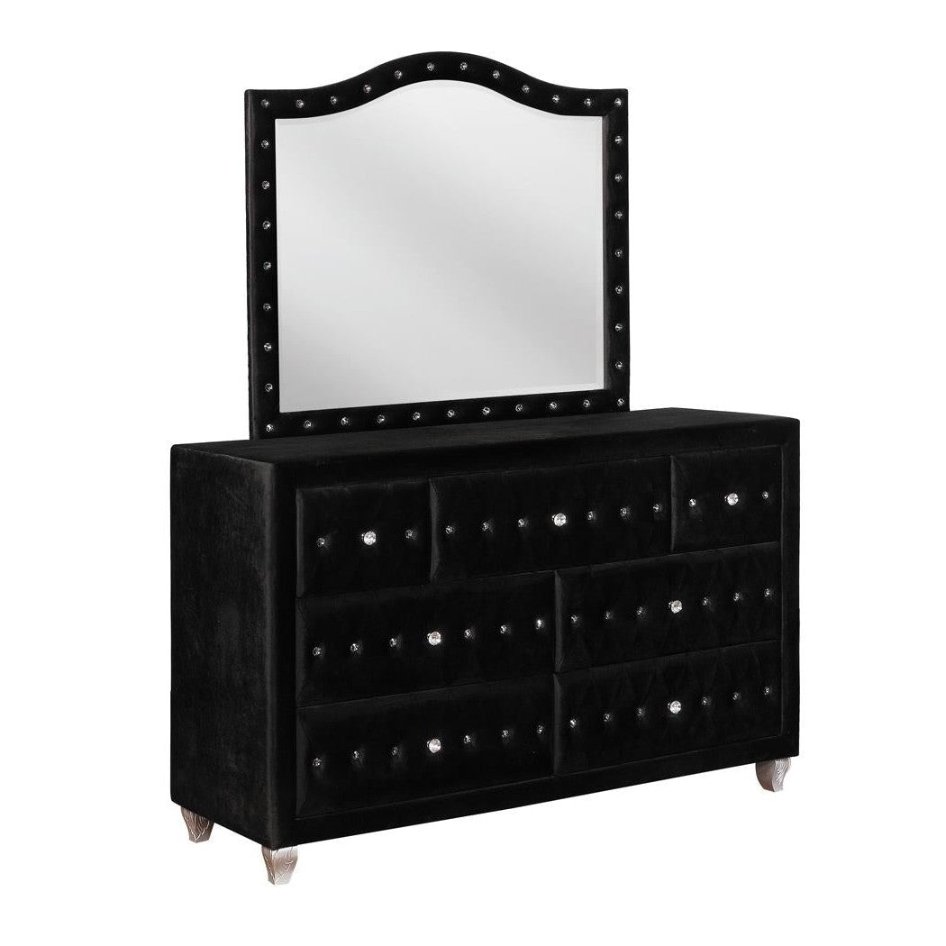 Deanna 7-drawer Rectangular Dresser Black 206103