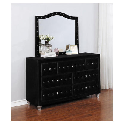 Deanna 7-drawer Rectangular Dresser Black 206103