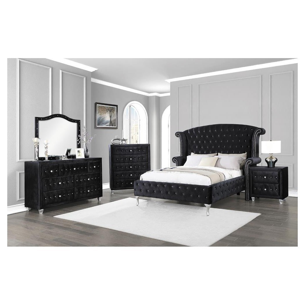 Deanna 7-drawer Rectangular Dresser Black 206103