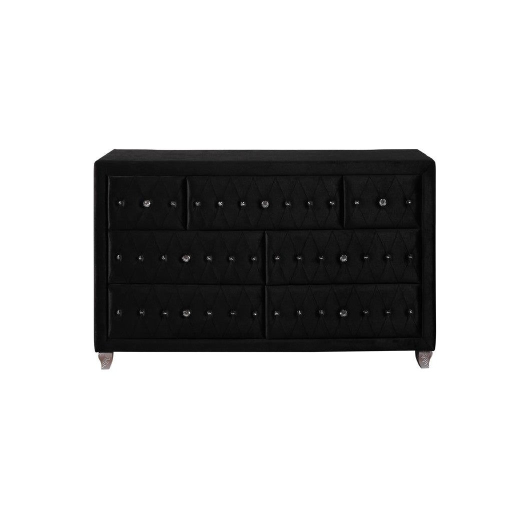 Deanna 7-drawer Rectangular Dresser Black 206103