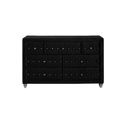 Deanna 7-drawer Rectangular Dresser Black 206103