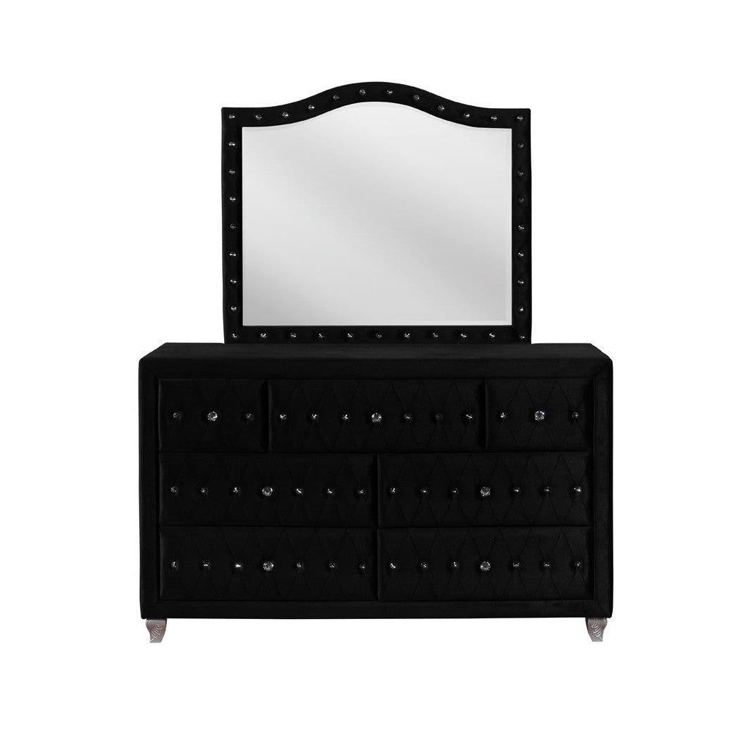 Deanna 7-drawer Rectangular Dresser Black 206103