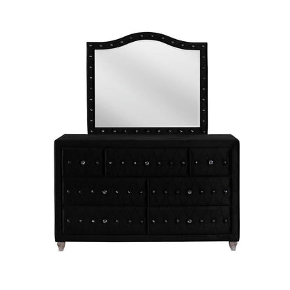 Deanna 7-drawer Rectangular Dresser Black 206103