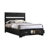 Miranda Full Storage Bed Black 206361F