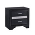 Miranda 2-drawer Nightstand Tray Black 206362