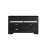 Miranda 7-drawer Dresser Black and Rhinestone 206363